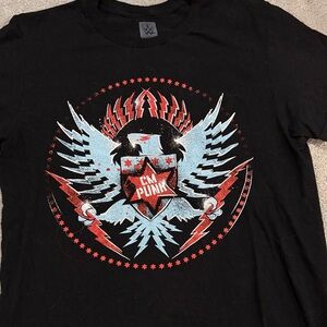 WWE CM Punk Black Graphic Tee